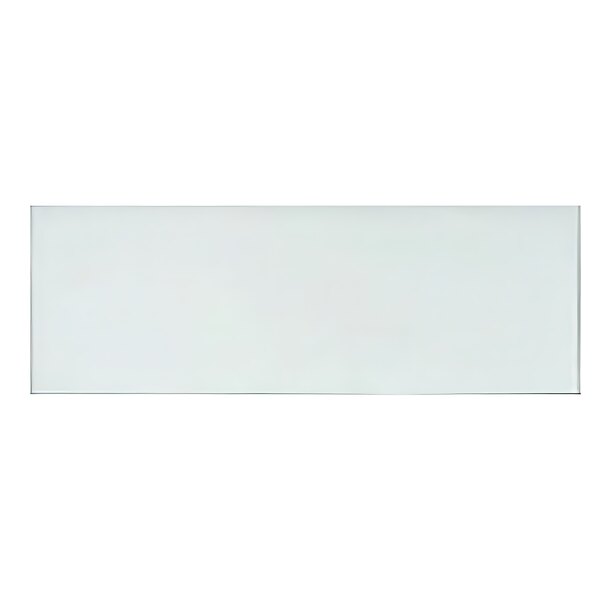 A white rectangular Spring USA tempered glass shelf.