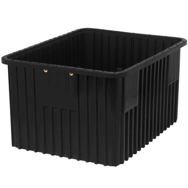 A black Quantum conductive dividable grid container.