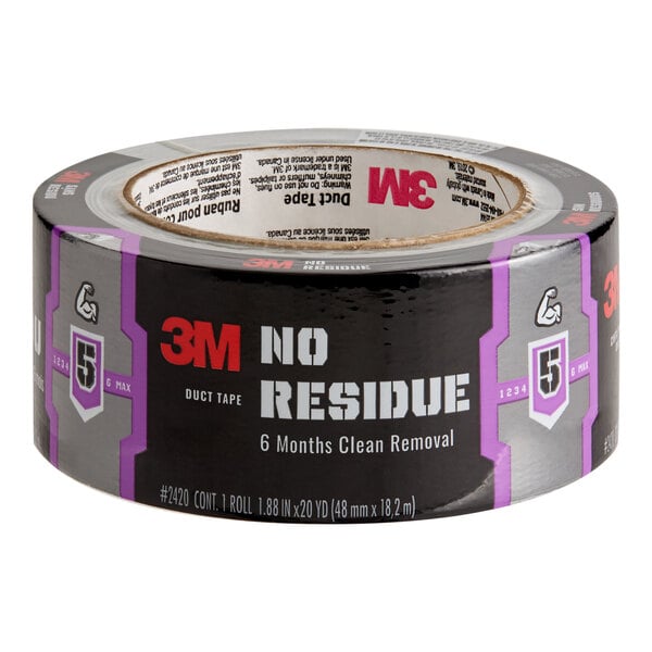 A roll of 3M 1.88-inch by 20-yard no residue duct tape.