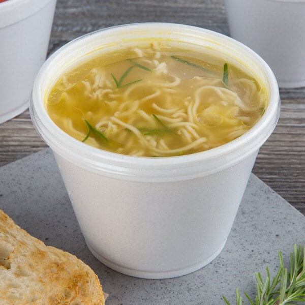 Disposable dessert soup bowl plastic thickened seal round to-go