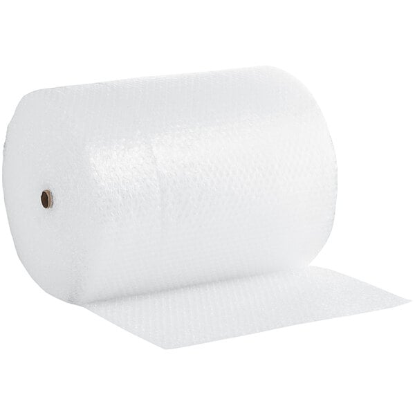 A roll of Pregis large perforated bubble wrap.
