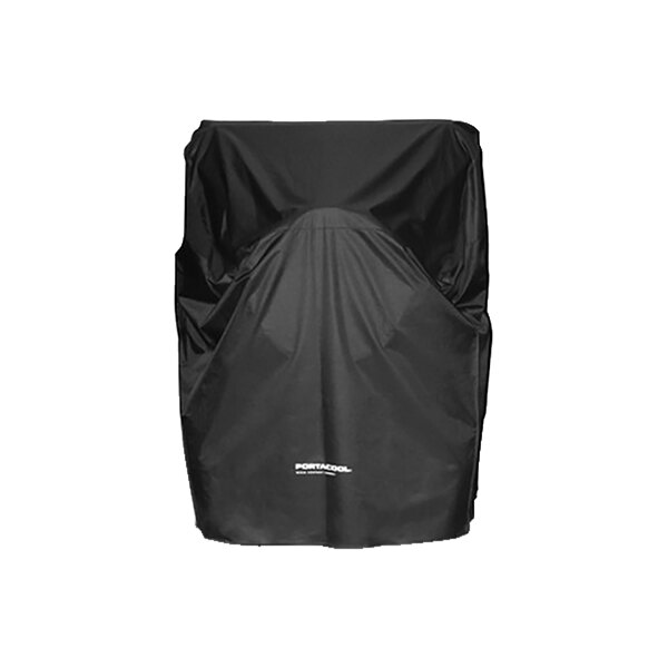 A black protective cover for a Portacool Jetstream 250 on a white background.