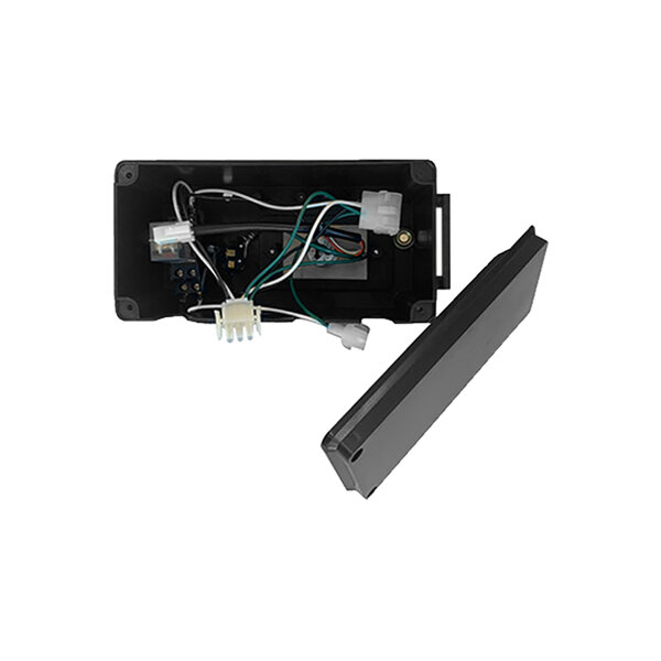 The control panel for a Portacool Jetstream 270 with wires and buttons.