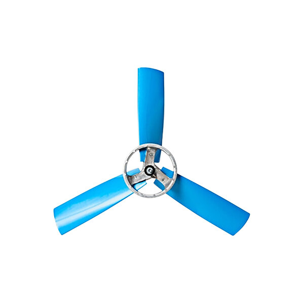 A Portacool Jetstream 270 fan blade with a circular metal propeller.