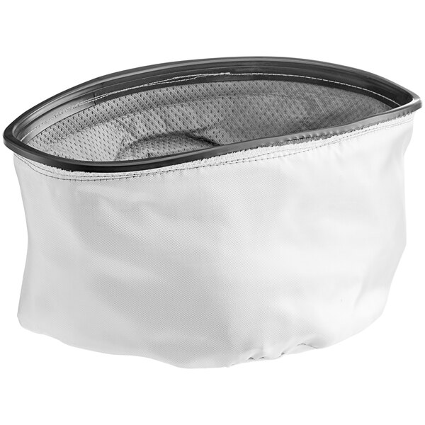 A white PowerSmith heat-resistant filter with a black rim.