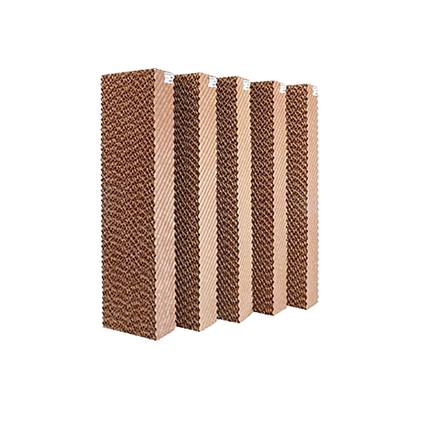 A row of brown rectangular Portacool Kuul Comfort evaporative media sets.