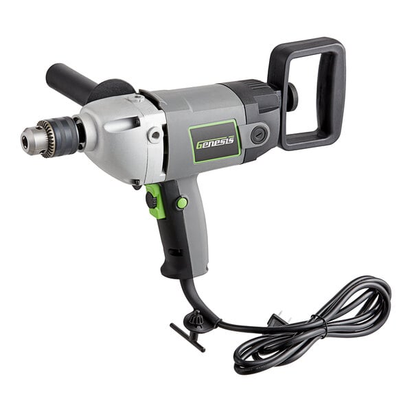 A Genesis power drill with a cord.