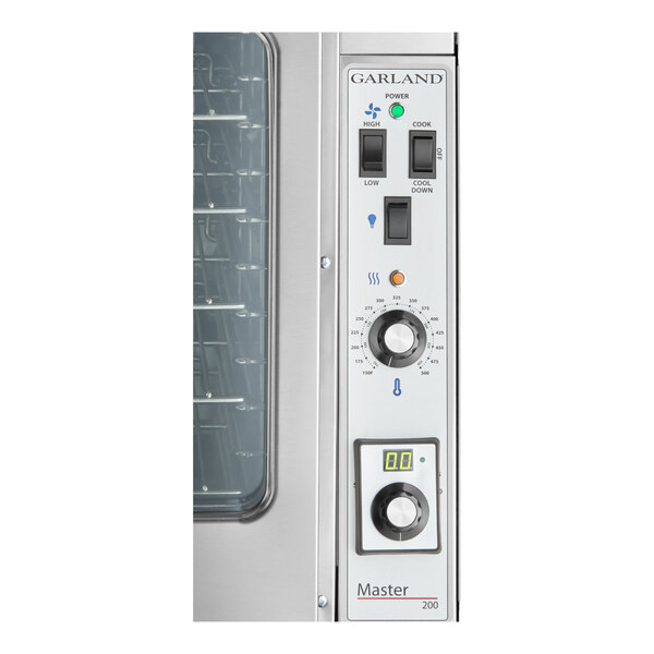 Garland MCO-GS-20S Natural Gas Double Deck Standard Depth Full Size Convection Oven with Analog Controls - 120,000 BTU