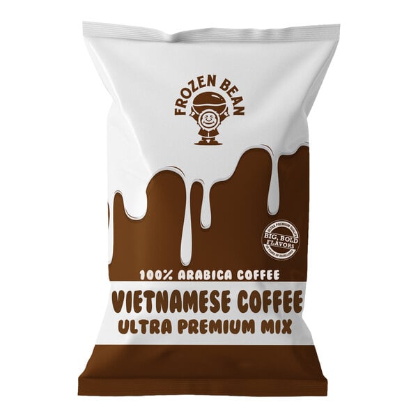 A bag of Frozen Bean Vietnamese Coffee Ultra Premium Mix.