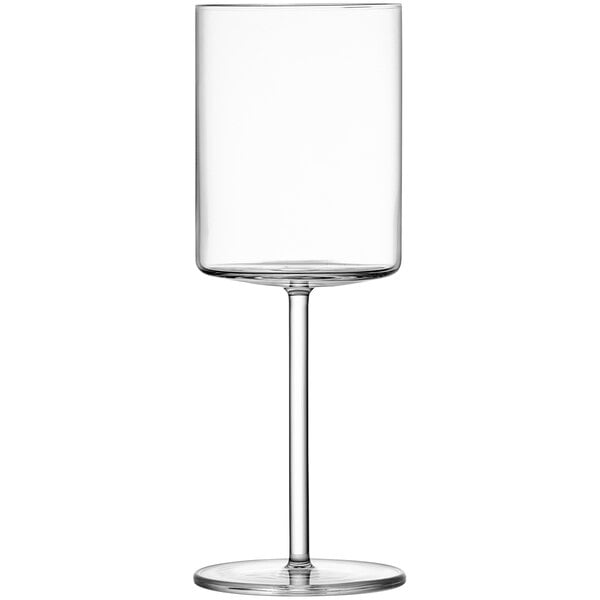 A Schott Zwiesel clear wine glass with a stem.