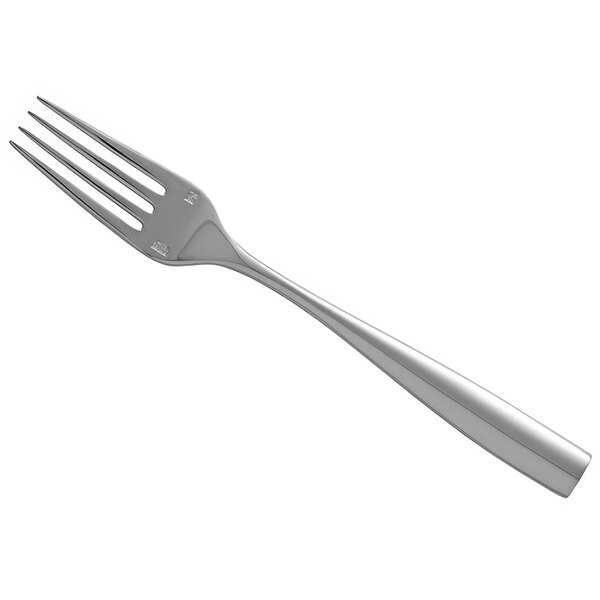 A close-up of a Sant'Andrea Vasari stainless steel salad/dessert fork.