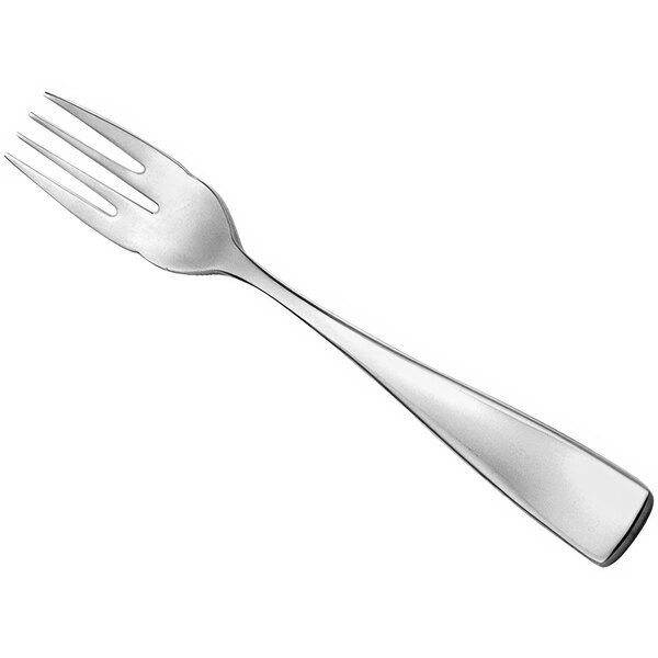 A Sant'Andrea Reflections 18/10 stainless steel fish fork with a silver handle.