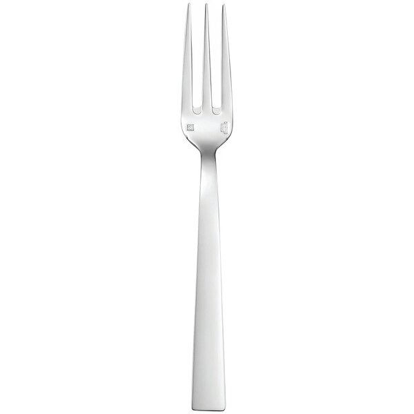 A Sant'Andrea Elevation stainless steel fish fork with a black top.