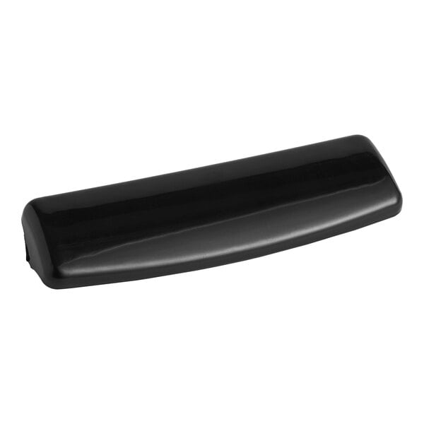 A black rectangular Avantco door handle.