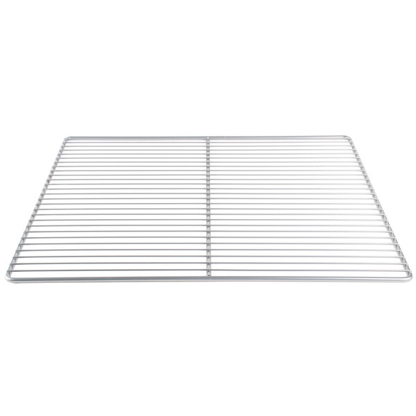 A Traulsen wire shelf with a metal grid.