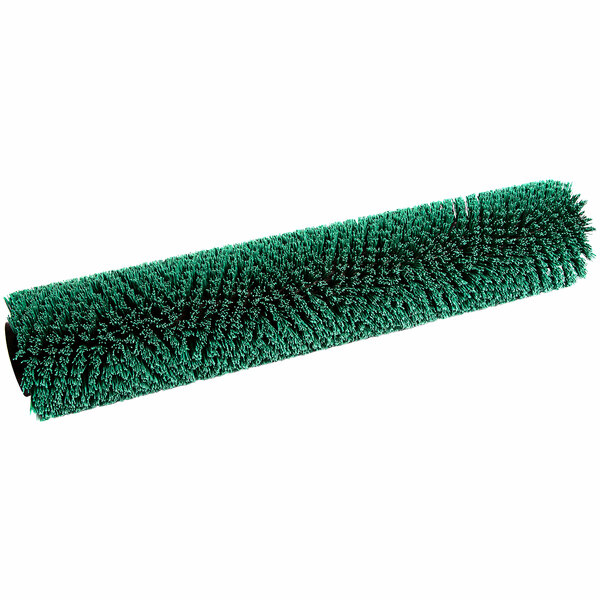 A Tornado green grit scrub brush with long bristles.