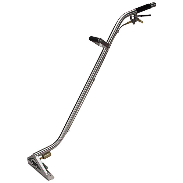 A metal object with a handle on it for Powr-Flite carpet extractors.