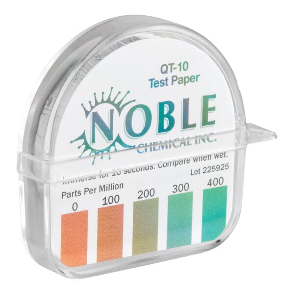 Noble QT-10 Quaternary Test Paper Dispenser - 0-400 ppm