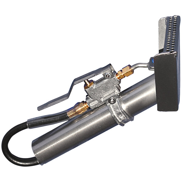 A close-up of a metal Powr-Flite curtain and upholstery tool.