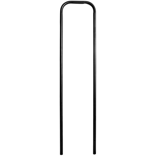 A black metal rectangular frame with a handle on it.