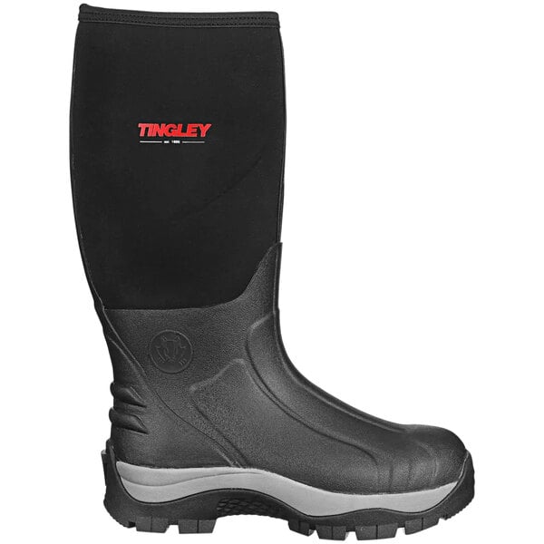 A black Tingley Badger waterproof boot.