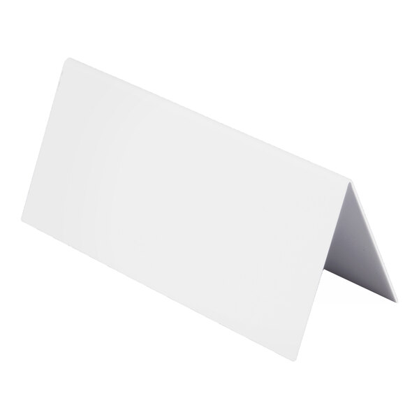 Rectangular Write-On Deli Tent Sign with Black Checkered Border - 25/Pack