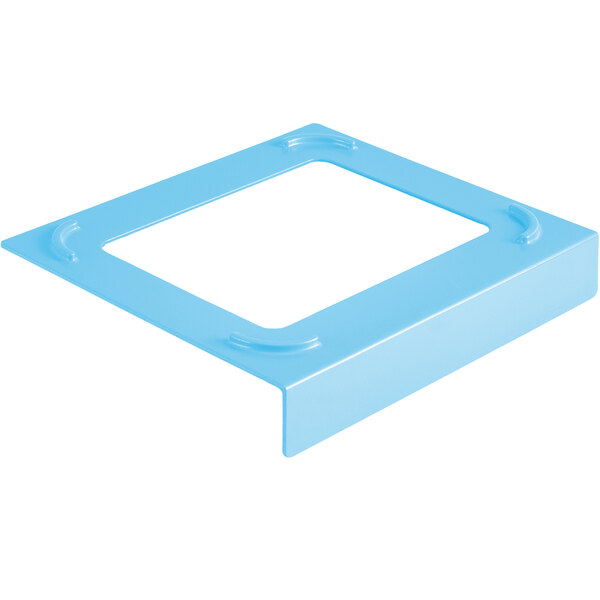 A blue square Pan Stacker.