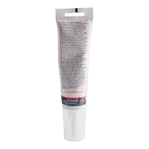 American Sealants 2.8 oz. Red Finish High-Temperature RTV Silicone Sealant