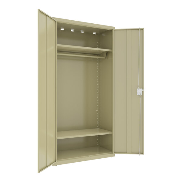 Hirsh 18" x 36" x 72" Putty Wardrobe Cabinet - Assembled 25062