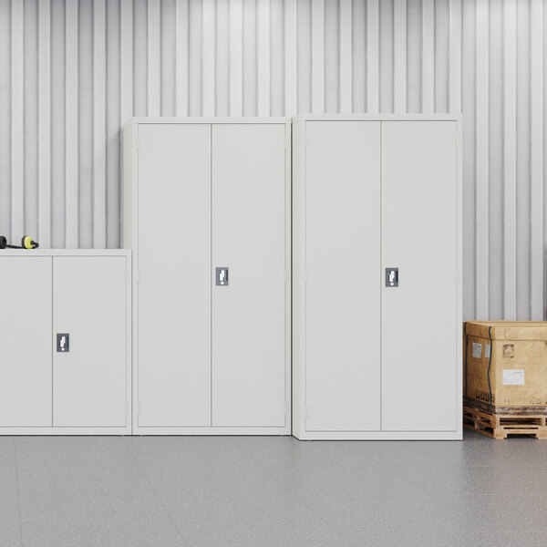 Hirsh 18" x 36" x 72" Light Gray Wardrobe Cabinet - Assembled 25064