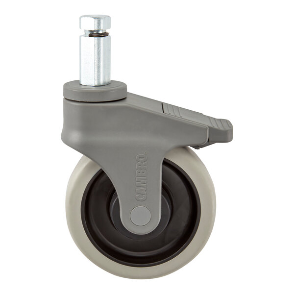 Cambro CPMCWB000 Camshelving® Premium Series Swivel Caster with Total Locking Brake