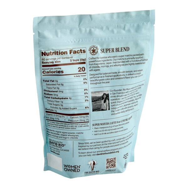 David Rio Super Blends Matcha Latte Mix 10.6 oz.