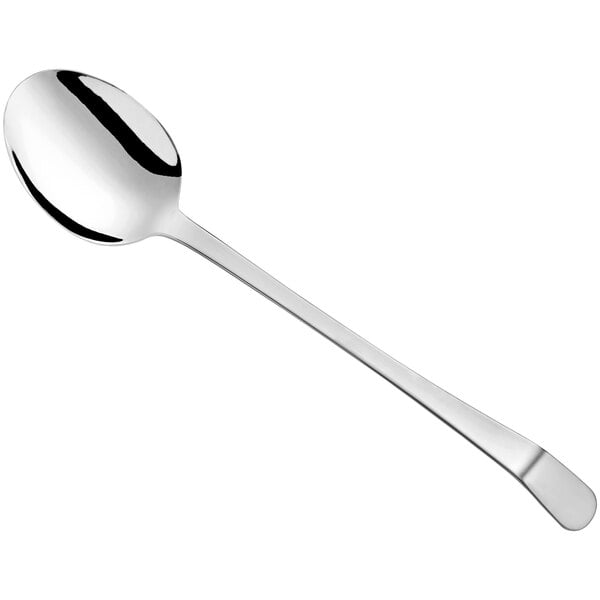 An APS Germany by World Tableware stainless steel serving spoon.
