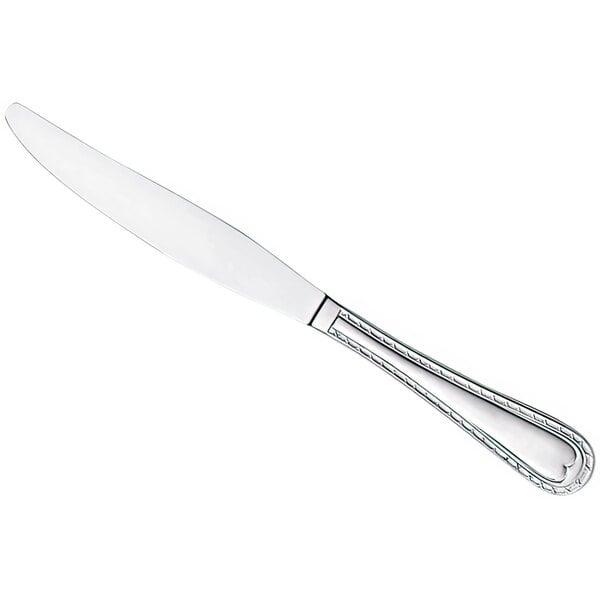 A Reserve by Libbey stainless steel dinner knife with a handle.