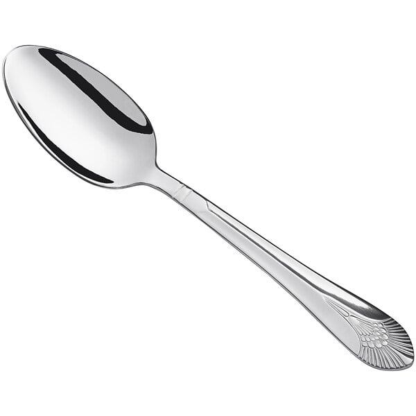 A Libbey stainless steel tablespoon with a handle.