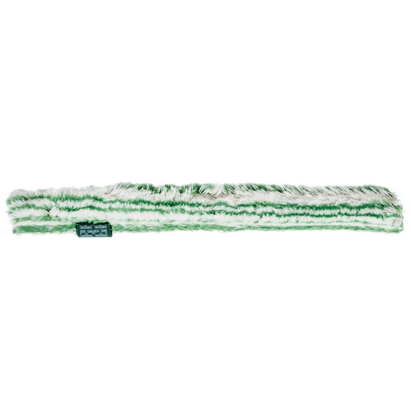 A green and white fuzzy Unger Monsoon Plus StripWasher sleeve.
