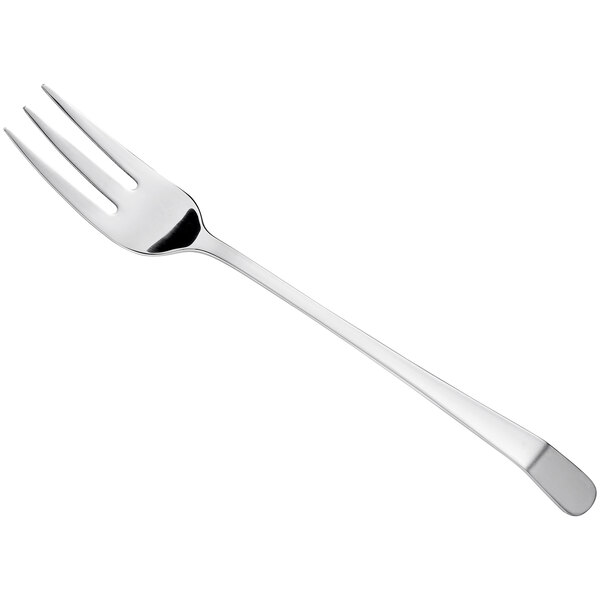 An APS Germany by World Tableware 18/10 stainless steel serving fork with a silver handle.