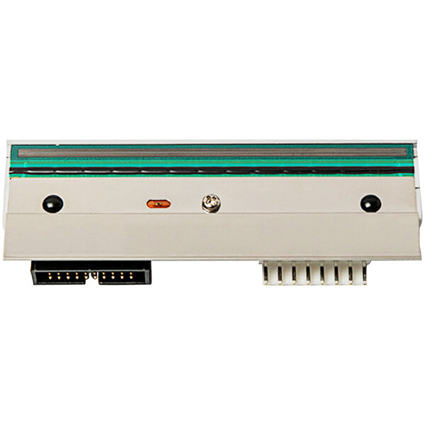 A white and silver rectangular Brother LBX097001 printhead with connectors and wires.