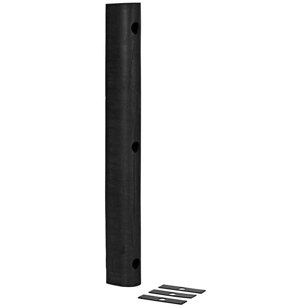 A black rubber bumper with holes.
