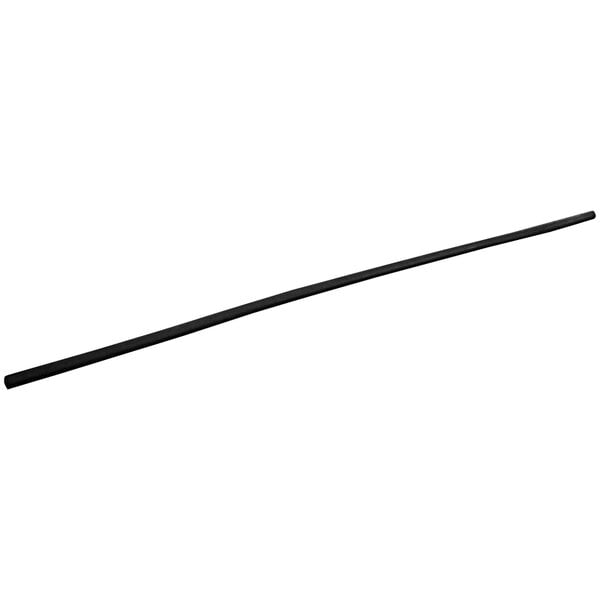 A long black Vestil rubber fender bumper on a white background.