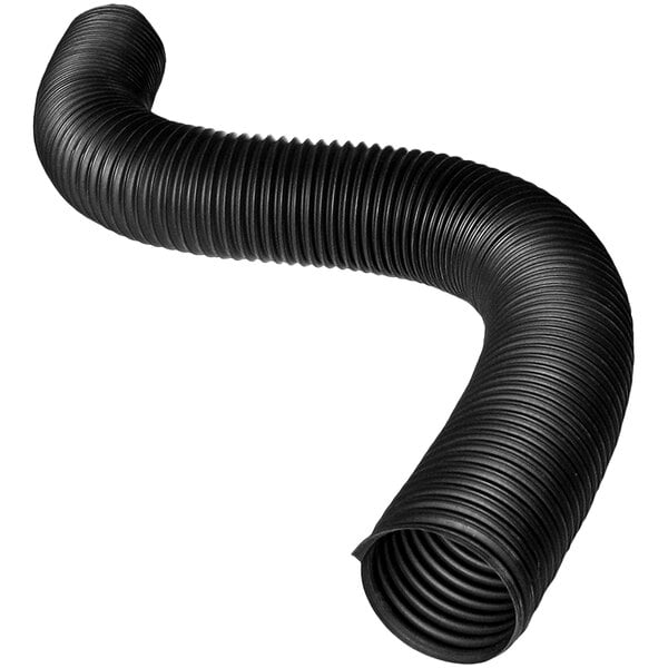 A NordFab thermoplastic black rubber hose with corrugated tubing.