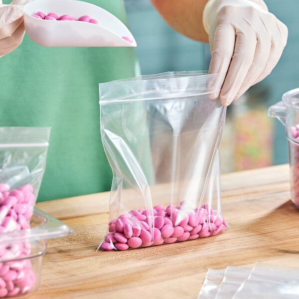 Lavex 6" x 6" 2 Mil Clear Reclosable Polyethylene Bag - 1,000/Case