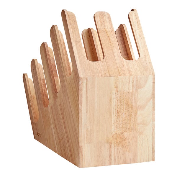 Acopa Wood 4-Section Horizontal Cup and Lid Organizer