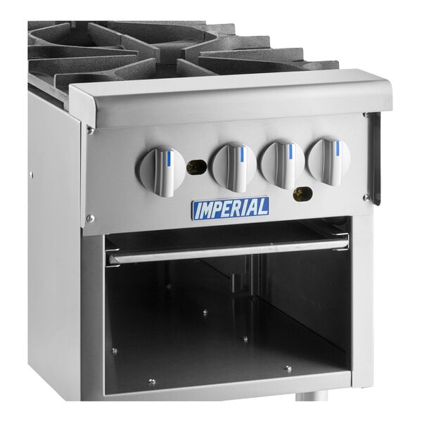 Imperial Range ISPA-18-2 18" Natural Gas 2 Burner Stock Pot Range - 180,000 BTU