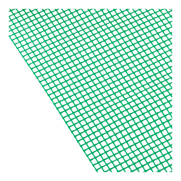 A green grid with white squares.