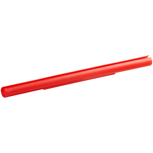 A red handle for a Regency shopping cart on a white background.