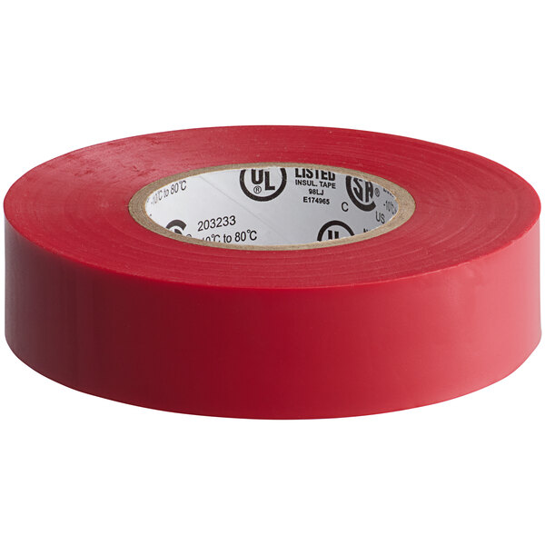 A roll of Nashua red PVC electrical tape.