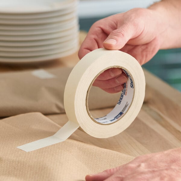 Shurtape CP 105 1" x 60 Yards Natural General Purpose Grade Masking Tape