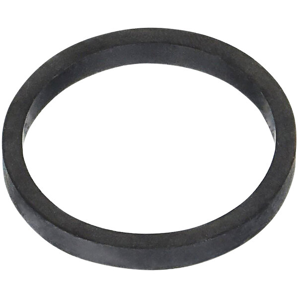 A black rubber Sloan coupling gasket.