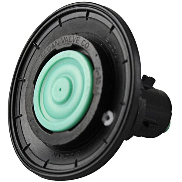 A black and green Sloan SV-42-A diaphragm repair kit for a urinal flushometer.